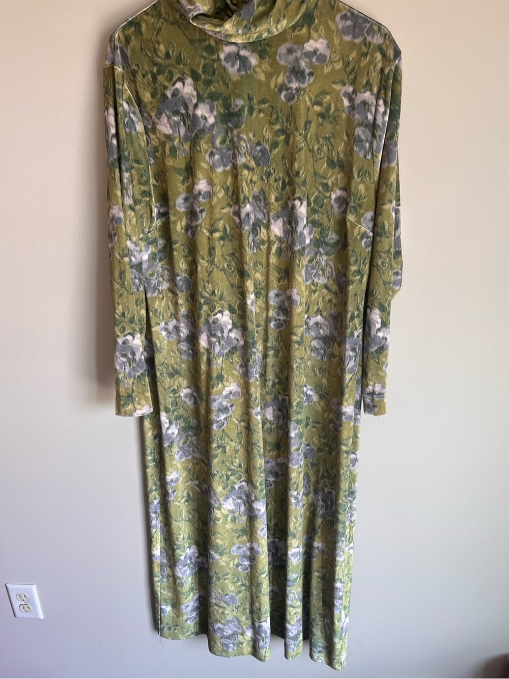 Tuckernuck Muted Meadow Velvet Ellery Dress Women's Size XXXL Fall Party - Picture 2 of 13